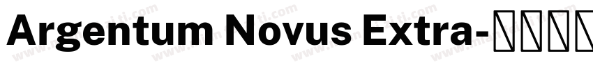 Argentum Novus Extra字体转换